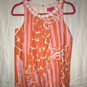 Girls Lilly Pulitzer Target Dress Giraffe🦒XL14/16